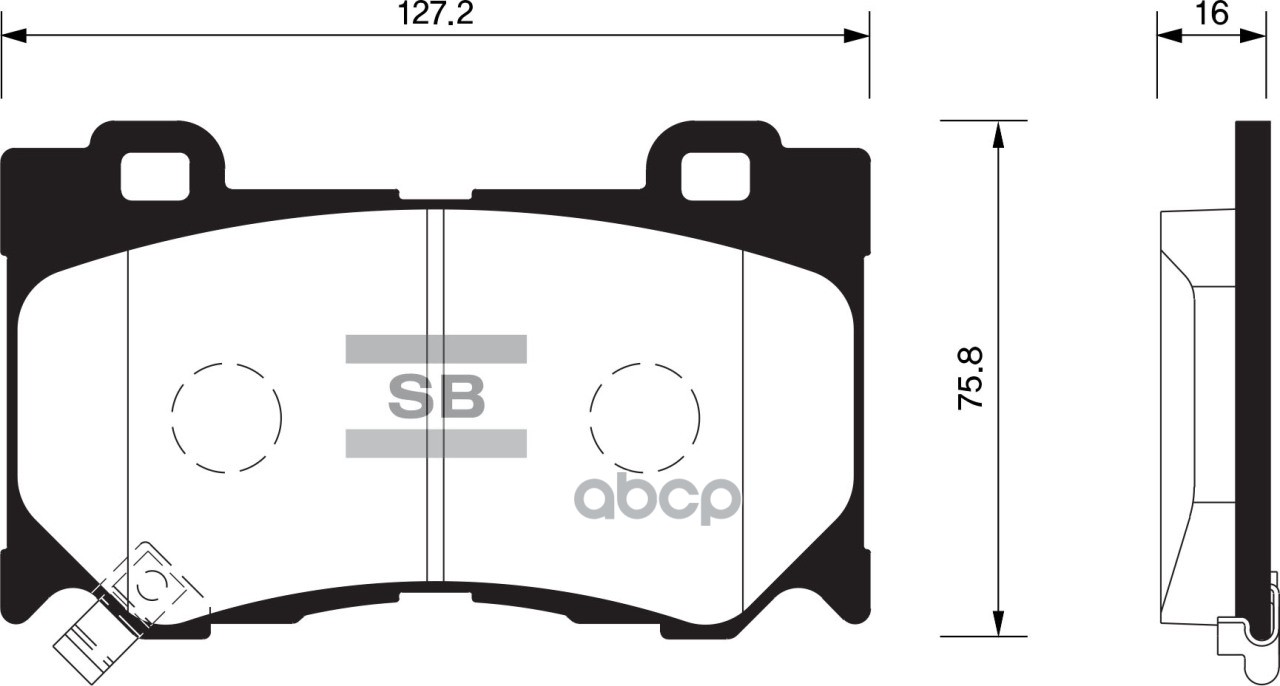 Колодки передние SANGSIN BRAKE SP1471